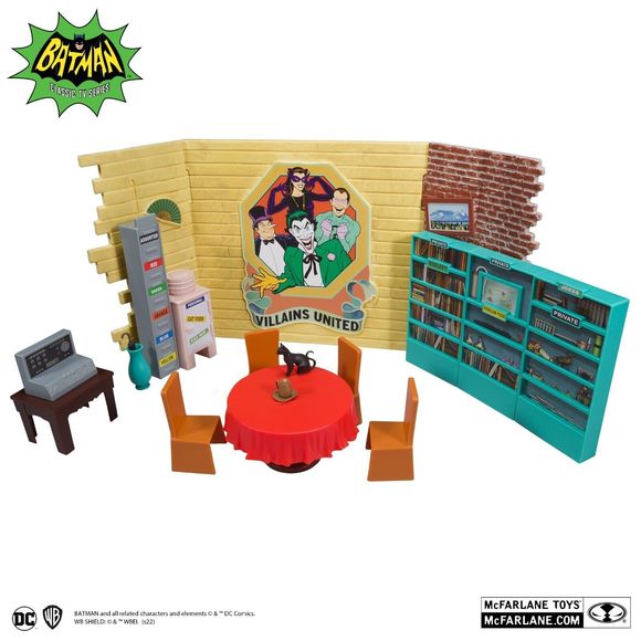 McFarlane DC Retro Batman 66 TV Series VILLAIN’S LAIR  6" Action Playset Toy New - Picture 2 of 4